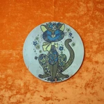 Vintage Holt Howard Cat Cutting Board Wall Plaque, 1960S Mod Kitsch. Fixed Price $59.99.