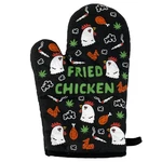 Fried Chicken Oven Mitt Funny 420 Pot Weed Marijuana High Chef Cooking Glove. Fixed Price $5.00.