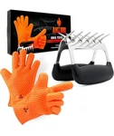 Bbq Gloves And Meat Claw Accessories With Heatresistant Silicone. Fixed Price $14.95.