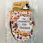 Disney New Mickey Minnie Mouse Thankful For Friends Oven Mitts Pot Holders. Fixed Price $8.99.
