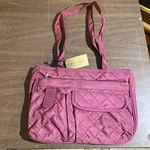 Gold Coast Quilted Burgundy Organizer Shoulder Bag RN#116204. Fixed Price $9.99.