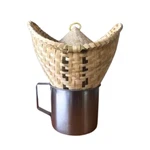 Thai Bamboo Sticky Rice Steamer Pot Set Handmade Asian Kitchen Tool. Fixed Price $39.99.