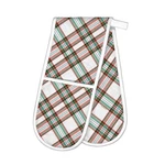 Michel Design Works Cotton Kitchen Double Oven Glove Christmas Vintage Plaid New. Fixed Price $22.50.