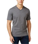 Club Room Mens V-neck Basic T-shirt, Grey, Big & Tall, Small. Fixed Price $13.99.