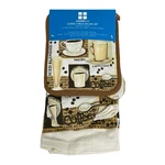 Essential Home Coffee 7 Piece Kitchen Towel Oven Mitt Set. Fixed Price $14.99.