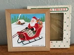 Christmas Trivet Table/wall Decor Santa In His Sleigh Sigma The Tastesetter. Fixed Price $11.90.