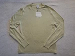 Calvin Klein Lightweight Linen Blend Round Neck Sweater Yellow Men's Small Nwt. Fixed Price $28.04.