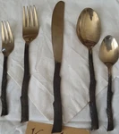Vance Kitira Adirondack Twig Flatware 20 Pcs Service For 4. Fixed Price $365.00.