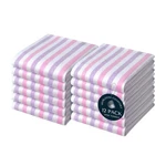 Fiesta Stripe 100% Cotton Dish Towels Set Of 12, Large 18X26 Inch, Quick Dry,.... Fixed Price $40.17.