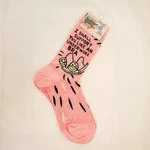 Breast Cancer Awareness Adult Crew Socks Pink Novelty By Blue Q Nwt Cotton Blend. Fixed Price $12.00.
