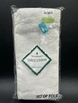 Waterford Kingscourt Pearl Napkins Table Linens Set Of 4 Brand New Nos. Fixed Price $24.99.