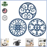 Flexible Silicone Trivets For Hot Pots, Easy To Clean Kitchen Accessories. Fixed Price $25.89.