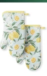 Martha Stewart Lemon Whimsy Oven Mitt 2-PACK Set, Yellow, 7"X13"NEW. Fixed Price $8.39.