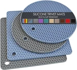Trivets For Hot Dishes, 4 Pack Silicone Pads Pot Holders Kitchen, Non-sl. Fixed Price $18.99.