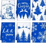 Breling Pcs Christmas Kitchen Towels Blue Snowflake Winter Dish 23.62. Fixed Price $23.95.