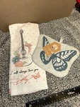 New Dolly Parton Kitchen Towel & Pot Holder Set Will Always Love You Butterfly. Fixed Price $15.19.