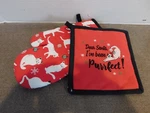 Evergreen Set Of 2 Christmas Cat Pot Holders New. Fixed Price $8.00.