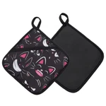 Pot Holders With Pocket, Kitchen Hot Pads Cooking Cute Cat. Fixed Price $10.75.