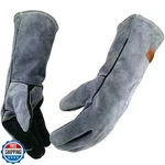 Wzqh 16 INCHES,932 ,leather Welding Gloves, Heat/fire Resistant,l. Fixed Price $34.99.