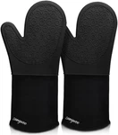 Sungwoo Extra Long Silicone Oven Mitts, Heat Resistant Gloves For Cooking & Bbq. Fixed Price $19.99.