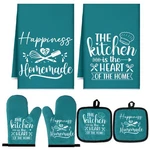 6 Pcs Kitchen Decor Accessories Farmhouse Towels Pot Holders Oven Mitts S.... Fixed Price $21.92.