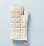 1 Hearth & Hand Magnolia Engineered Stripe Oven Mitt Ivory/cream Nwt Cooking. Fixed Price $12.74.