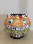 Corner Ruby Halloween Pumpkin Ceramic Crazy Candy Bowl. Fixed Price $24.00.