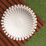 Swadeshi Blessings 10" Handcrafted Marble Ruffle Bowl, Scallop Edge. Fixed Price $87.77.