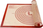 Non-slip Silicone Pastry Mat Extra Large With Measurements 28L 20W, Red. Fixed Price $33.14.