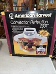 Vtg American Harvest Convection Perfection 200T Round Glass Oven New Open Box. Fixed Price $19.99.