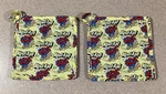 New Set Of 2 Kitchen Multicolor Kool-aid Kids Hand Crafted Pot Holders Hot Pads. Fixed Price $7.50.