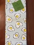 New Kate Spade Aqua Blue Fried Sunnyside Egg Kitchen Towel 2 Pc Set. Fixed Price $24.23.