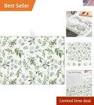 Sage Green Dish Drying Mat For Kitchen Counter Microfiber Absorbent, Spring D.... Fixed Price $26.00.