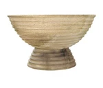 Creative Co-op DF2440 Mango Wood Footed Bowl, 9-3/4 Rnd X 5-1/2 H, Qt New. Fixed Price $69.00.
