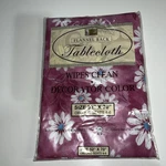Better Home Flannel Back Tablecloth Flowers 52" X 70 Oblong Seats 4-6. Fixed Price $9.99.