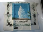 Nos Vtg Linen Tea Towel Kay Dee Yellowstone National Park Old Faithful Falls. Fixed Price $19.80.