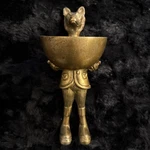 Eric And Eloise Collection 12-INCH Brass Figurine With Bowl, Fox. Fixed Price $99.99.