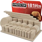 X-protector Felt Furniture Pads 181PC Self Adhesive Floor Protectors Set. Fixed Price $24.84.