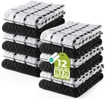 Utopia Towels - Kitchen 12 Pack, 15 X 25 Inches, 100% Black. Fixed Price $33.96.