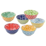 Porcelain Cereal Soup Bowls Set Of 6, 23 Oz, 6-INCH, Colorful Ceramic Kitchen. Fixed Price $47.75.