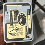 Front Porch Classics Craps Casino Dice Game Tin With Chips & Wager Board. Fixed Price $14.95.