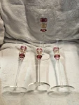 Pier 1 Imports L'amour Love Heart Glass Taper Candle Holders - Set Of 4. Fixed Price $50.00.