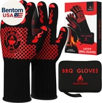 Bbq Grill & Oven Gloves 1472 Heat Resistant Fireproof, Non-slip Silicone Mit. Fixed Price $50.57.
