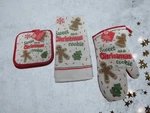 4 Pc Kitchen Set (1 Oven Mitt 2 Potholders Sweet Christma. Fixed Price $13.99.