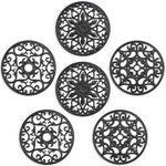 6 Set Silicone Trivet Mats, Multi-use Intricately Carved Coasters, Insulated .... Fixed Price $30.75.