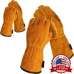 Guantes De Para Soldadura Soldar Cuero Resistentes Calor Chispas. Fixed Price $47.49.