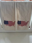 Usa American Flag Dish Hand Tea Kitchen Towel Ecoaccents Cotton, Set Of 2. Fixed Price $10.99.