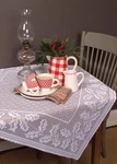 Table Topper 58" - Holly Vine White By Heritage Lace Christmas. Fixed Price $26.95.