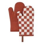Folkulture Oven Gloves - Set Of (12"X5.5") Cute Checkered Mitts With.... Fixed Price $29.02.