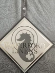 $70 Aqua Chelsea Waterford Linens Tablecloth Oblong X104 8 To People. Fixed Price $45.00.